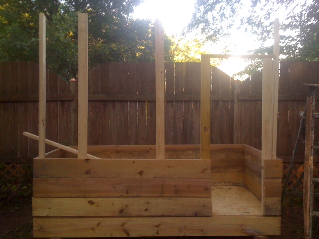 Day 2: Fort/Playhouse Construction | river of love urban farmstead